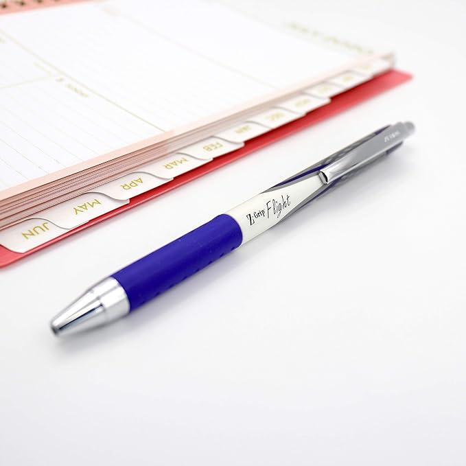 Zebra Pen Z-Grip Flight Retractable Ballpoint Pen, Bold Point 1.2mm, Blue Ink, School Supplies, Teacher Supplies, and Office Supplies, Smooth Writing, Quick-Drying, 12-Pack (21920)