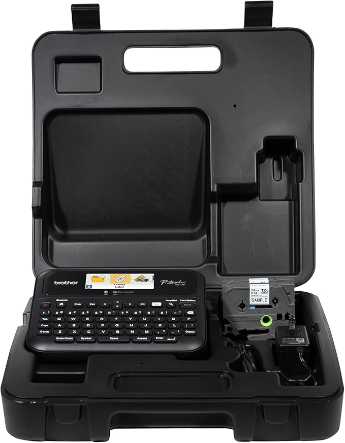 Brother P-Touch PT- D610BTVP Business Professional Connected Label Maker | Connect and Create via Bluetooth® on TZe Label Tapes up to ~1 inch