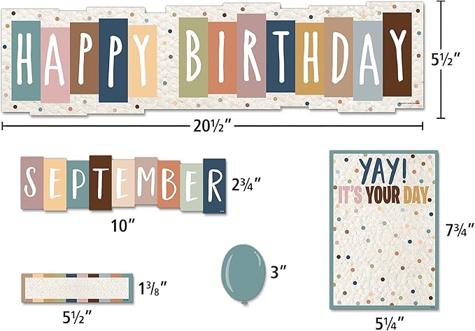 Teacher Created Resources Everyone is Welcome Happy Birthday Mini Bulletin Board (TCR7123)