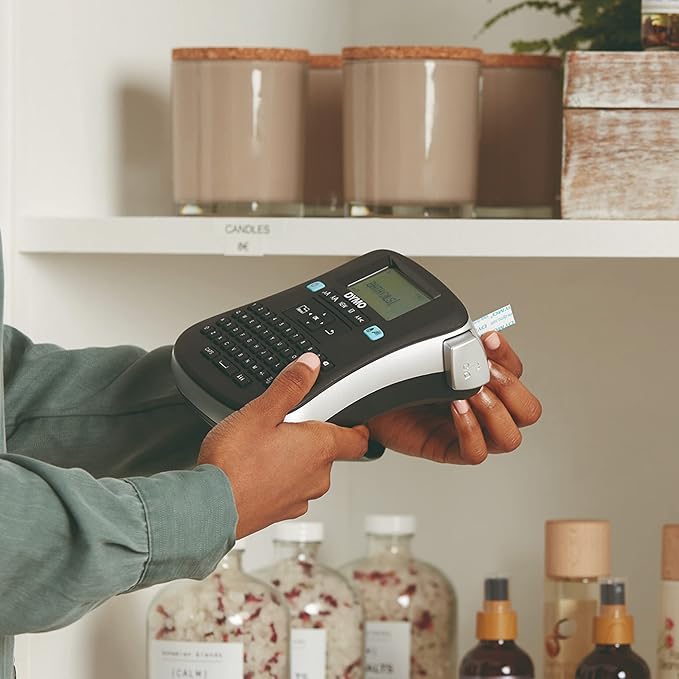 DYMO Label Maker 210D Label Maker, 2 Lines, 6 1/10w x 6 1/2d x 2 1/2h, 3" (1738976)