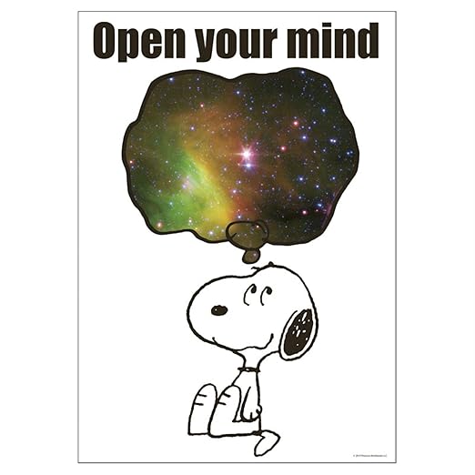 Unknown Eureka Peanuts NASA Open Your Mind Poster, 13" x 19"