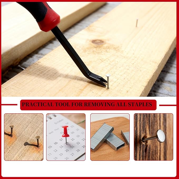 1PCS Staple Remover, Heavy Duty Staple Remover,Applicable for Office,Upholstery & Craft Projects,Ideal for Students, Office Workers, DIY Enthusiasts and Furniture Repairers