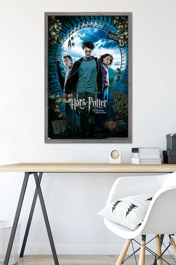 Trends International Harry Potter and the Prisoner of Azkaban - Sky One Sheet Wall Poster, 22.37" x 34.00", Barnwood Framed Version