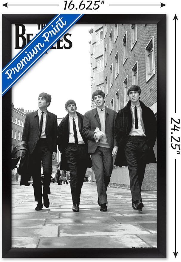 Trends International The Beatles - In London Wall Poster, 22.4L x 14.7W, Black Framed Version