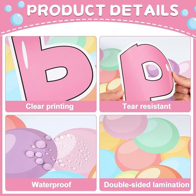 Gumball Machine Bulletin Board Decorations Set Pastel Bubble Gumballs Motivational Cutout with Composition Notebook Borders for Back to School Welcome Candy Theme Classroom Learning Activities Decor