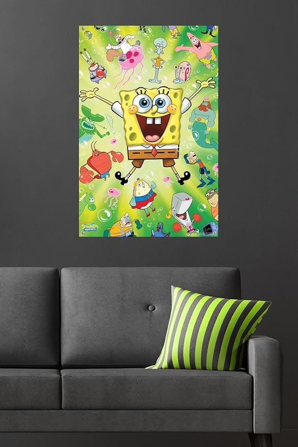 Nickelodeon SpongeBob Squarepants : Kamp Koral - Burst Wall Poster with Push Pins