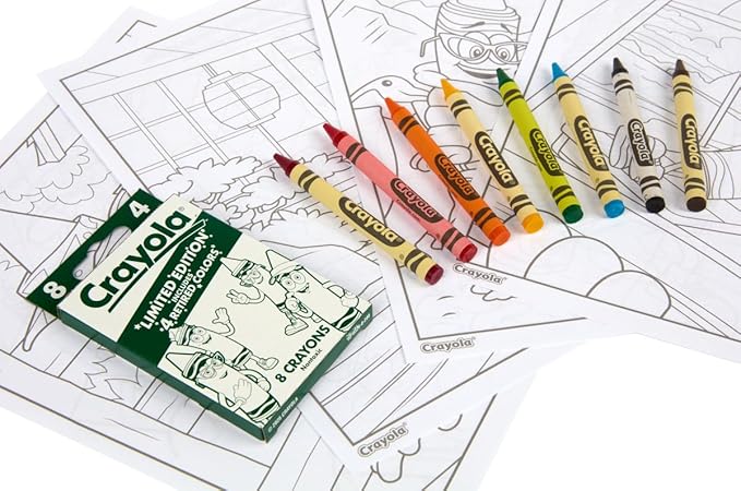 Crayola Retired Colors Coloring & Activity Set, Retired Crayons & Stickers, 32 Pgs, Gift for Kids Ages 3+ (Pack of 2)