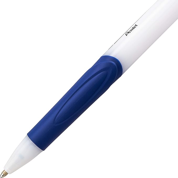 Pentel GlideWrite Ballpoint Pen with TechniFlo Ink, (1.0mm) Medium Line, Blue Ink, Pack of 6 (BX910BP6C)