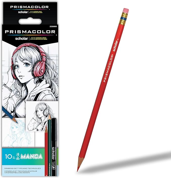 Prismacolor Scholar Manga Drawing Set, 10 Piece Kit