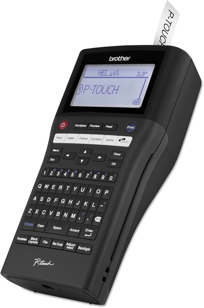 Brother P-touch, PTH500LI, PC-Connectable Label Maker, Rechargeable Portable Labeler, One-Touch Formatting, Brother Vivid Bright Display, Black