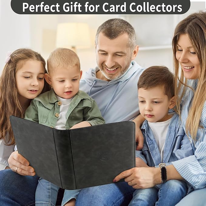 1024 Pocket Card Binder,16 Pocket Trading Card Binder，Side Loading Collectible Card Albums for MTG, for TCG Football, Sports, Game Cards Black