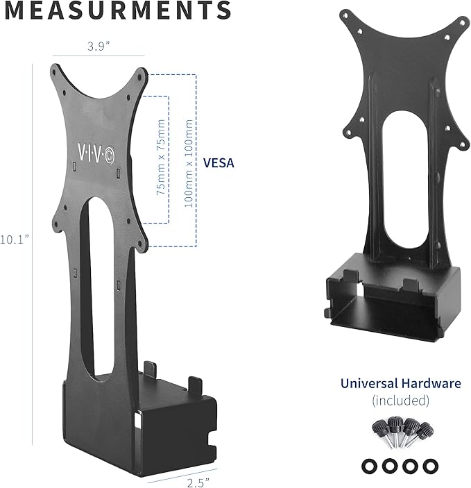 VIVO Quick Attach VESA Adapter Plate Bracket Designed for Samsung T55 Series Monitors, VESA up to 100x100, Black, MOUNT-SGT55