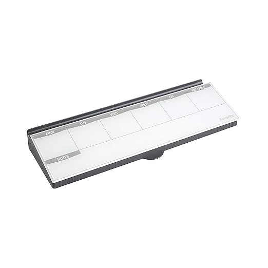 ECR4Kids MessageStor Keyboard Write and Store, Desk Organizer, Grey