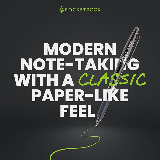 Rocketbook Reusable Sticky Notes, Restick and Reorganize Memo Pads, 3"x3", 16 Multi-Colored and 15 Black Sticky Notes, Includes Pen, Towel + Carrying Case (Kit of 2)