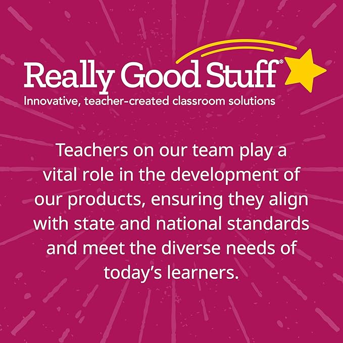 Really Good Stuff Regrouping Mats and Manipulatives Kit (Set of 4) – Interactive Mats and Manipulatives Help Students Solve Problems at School or Home – Write On/Wipe Off Mat for Repeated Use
