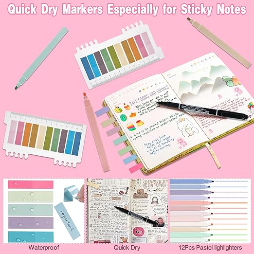 Bible Study Supplies [41 PCS] for Women - Bible Journaling Kit with No Bleed Highlighters & Pens, Bible Tabs Set and Bible Verse Gifts for Scripture Study
