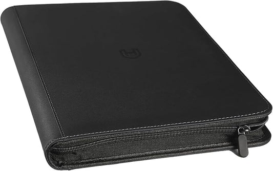 Card Binder 9 Pocket with Zipper, 648 Pockets Trading Card Holder Book, Premium PU Cover Zip Folder Binder, Side Loading Carrying Case Binder Album for TCG, MTG, Sports Cards, Game Cards