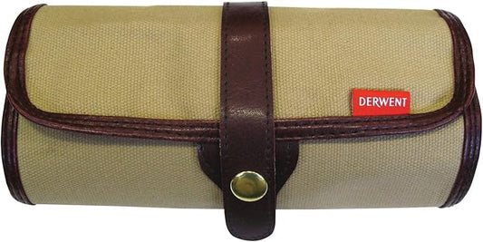 Derwent 700434 Pencil Case, Canvas Wrap Pencil Holder, Holds up to 30 Pencils and Supplies (2300671)