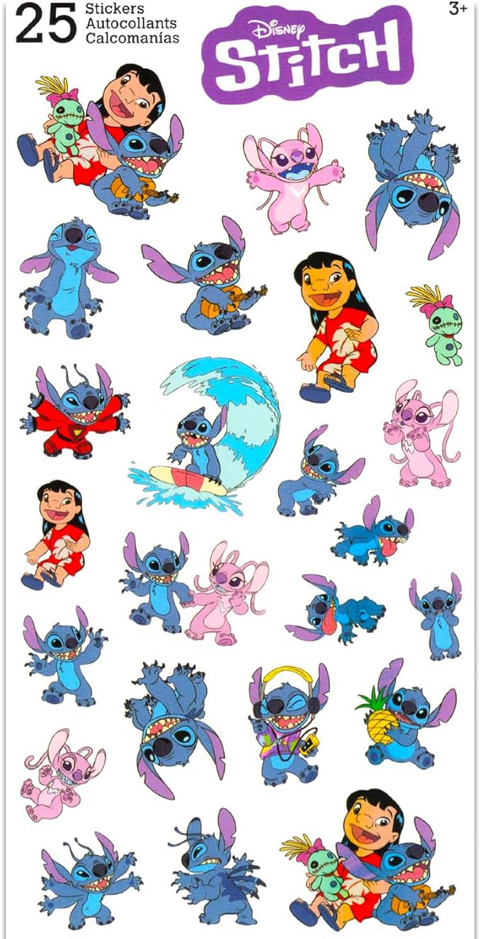 Disney Lilo & Stitch Journal Set - Bundle with Spiral Notebook with Divider Tabs, Stickers, More | Stitch Diary Set for Kids (Multicolor Green)
