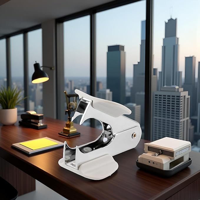 White Steel Pine Style Staple Remover for 24/6 26/6 Staple Removers Office and School Supplies