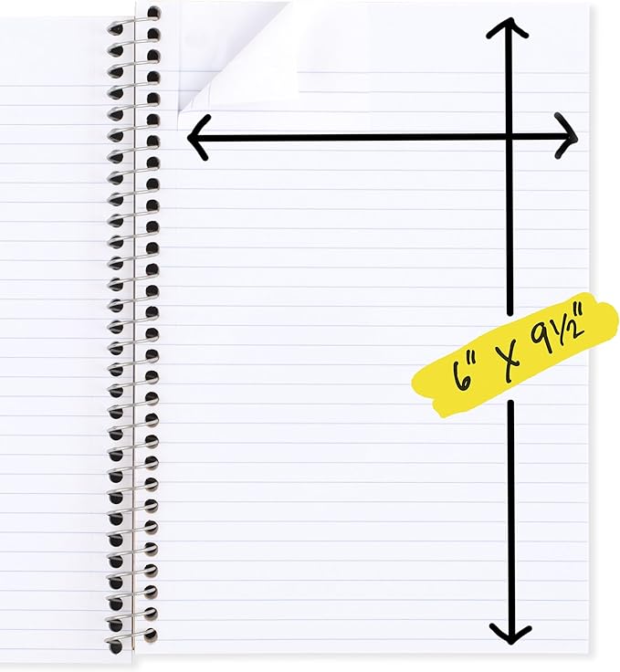 Five Star Spiral Notebook, 2 Subject, College Ruled Paper, 6" x 9-1/2", 80 Sheets, Fights Ink Bleed, Water Resistant Cover, Sedona Orange (840029CD1-ECM)