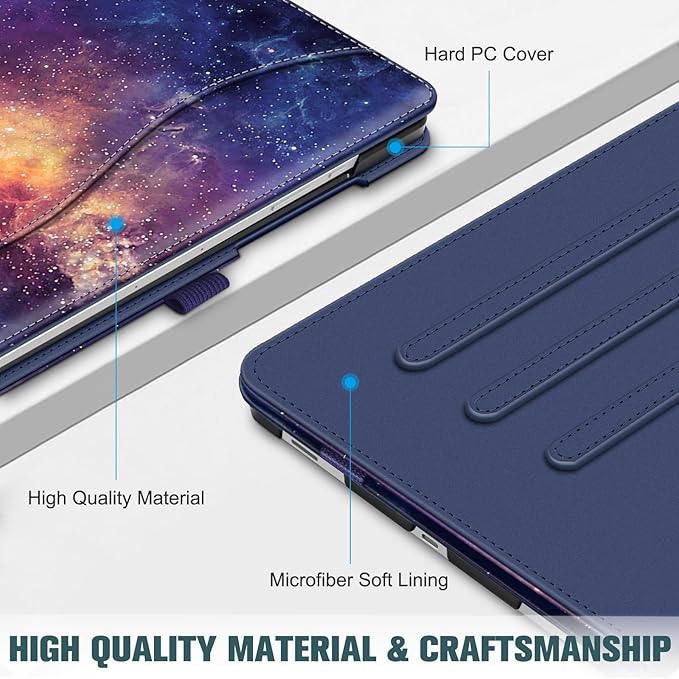 Fintie Case for Samsung Galaxy Tab S10 Lite/ S10 FE/ S9 FE 5G 10.9 Inch/Tab S9 11 Inch with S Pen Holder, Multi-Angle Viewing Protective Cover with Pocket, Auto Sleep/Wake, Galaxy