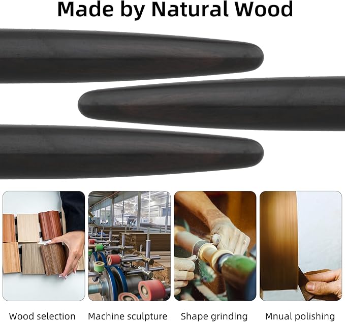 cobee® Wooden Fountain Pens, Handcrafted Wood Fountain Pen Vintage Luxury Pen 0.5mm Fine Point Pen Business Pen Smooth Writing for Journaling Calligraphy Gift Supplies(Black)