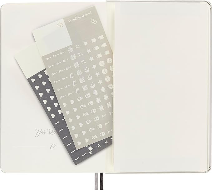 Moleskine Passion Journal, Wedding, Hard Cover, Large (5" x 8.25") Pearl Grey, 400 Pages