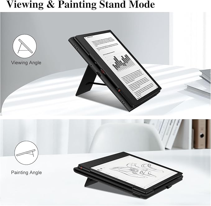Fintie Case for 10.3" Boox Note Air 5 C (2025)/ Note Air4 C (2024)/ Note Air3 C/ Air3 B/W (2023) Tablet ePaper -Premium PU Leather Stand Cover Auto Sleep/Wake with Card Slot & Pen Holder, Black