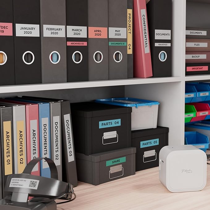 Brother P-Touch Cube XP Monochrome Label Maker with Bluetooth® Wireless Technology PT- P910BT