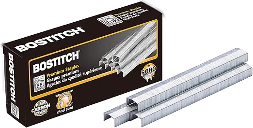 Bostitch B8 Staples 1/4 Inch PowerCrown Staples - Pack of 20,000