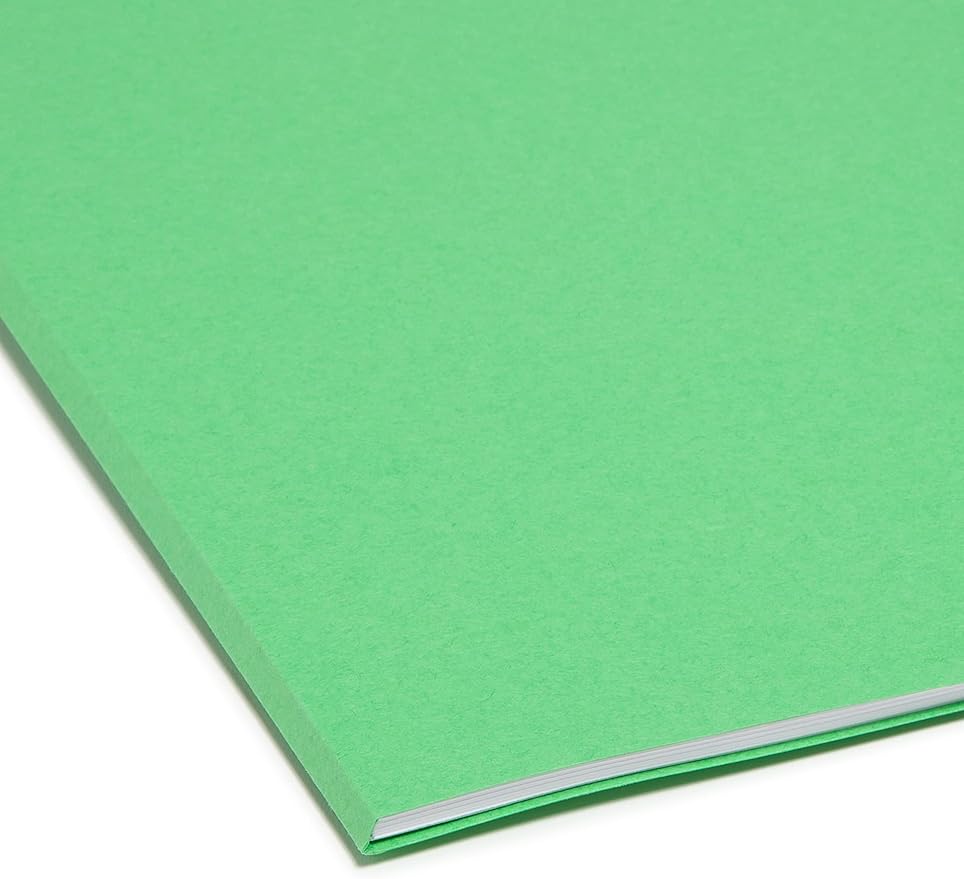 Smead File Folder, Reinforced 1/3-Cut Tab, Letter Size, Assorted Colors, 12 per Pack (11641)