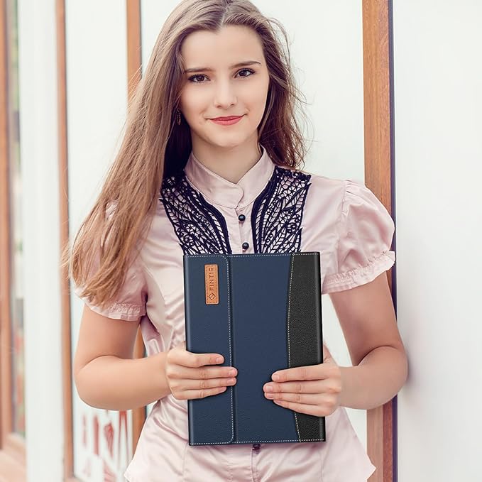 Fintie Case for Samsung Galaxy Tab S10 Lite/ S10 FE/ S9 FE 5G 10.9 Inch/Tab S9 11 Inch with Built-in S Pen Holder, Multiple Angle Portfolio Business Cover with Pocket Auto Sleep/Wake, Navy