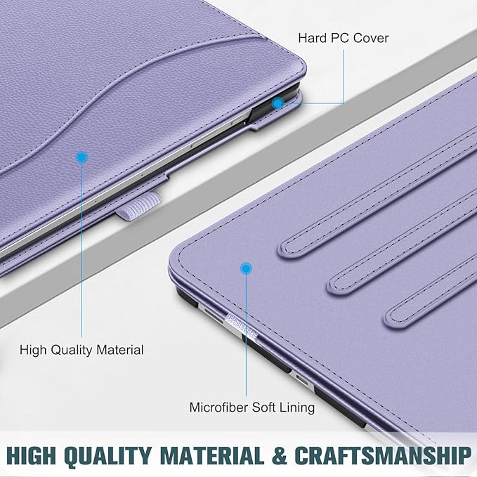 Fintie Case for Samsung Galaxy Tab S10 Lite/ S10 FE/ S9 FE 5G 10.9 Inch/Tab S9 11 Inch with S Pen Holder, Multi-Angle Viewing Protective Cover with Pocket, Auto Sleep/Wake, Lilac Purple