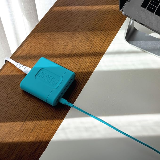 BLACK+DECKER USB C Fast Charger 65W 4 Port Type USB C Charging Station Hub Block TypeC Wall Charger Power Strip Adapter Plug 2 USBC 2 USBA for iPad iPhone 17 16 15 14 Pro Max Pixel Note Galaxy, Blue