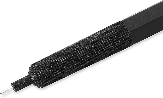 rOtring 600 Full-Metal Body 0.7mm Mechanical Pencil, Black, for Precise Ruler-Based Drawing