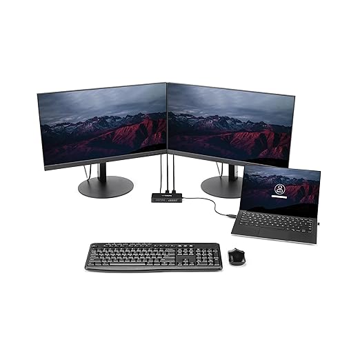 StarTech.com USB 3.0 Mini Dock - Dual Monitor USB-A Docking Station with DisplayPort 4K 60Hz Video & Gigabit Ethernet - 1ft (30cm) cable - Portable USB 3.1 Gen 1 Type-A Laptop Adapter, TAA
