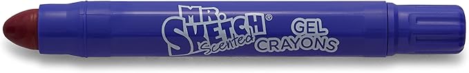 Mr. Sketch 1951332 1951332 Scented Twistable Gel Crayons, Assorted Colors, Pack Of 6, Multicolor, 6-Count