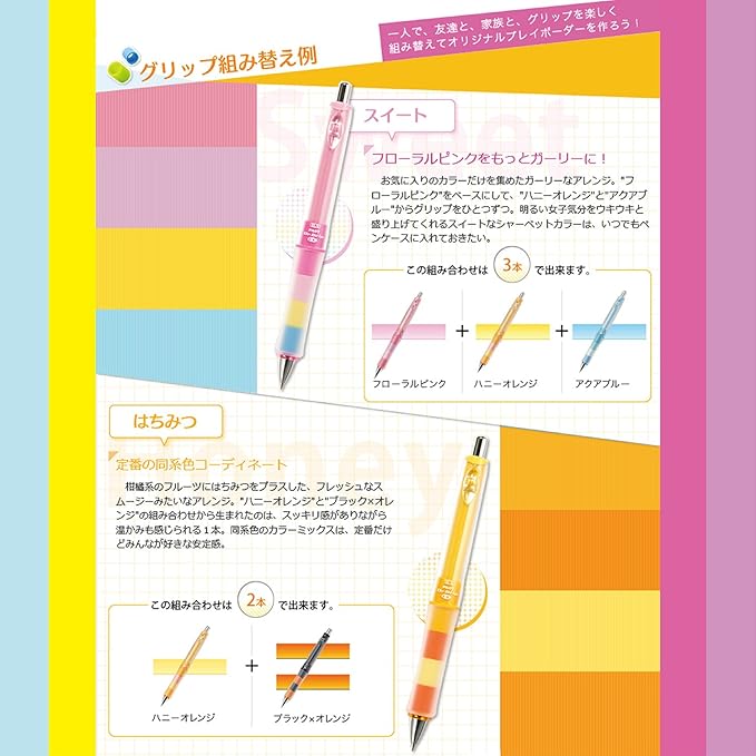 Pilot Mechanical Pencil Dr. Grip CL Play Boarder, 0.5mm, Black and Pink (HDGCL-50R-PBP)
