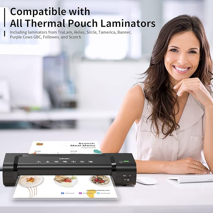 5 mil Thermal Laminating Sheets 5000 Packs, 9” x 11.5” Clear Laminating Pouches Holds 8.5 x 11 Inch Sheet, Letter Size Lamination Paper for Laminator - Rounded Corner