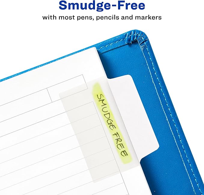 Avery Multiuse Ultra Tabs, 2" x 1.5", 2-Side Writable, White, 24 Repositionable Tabs (74787)