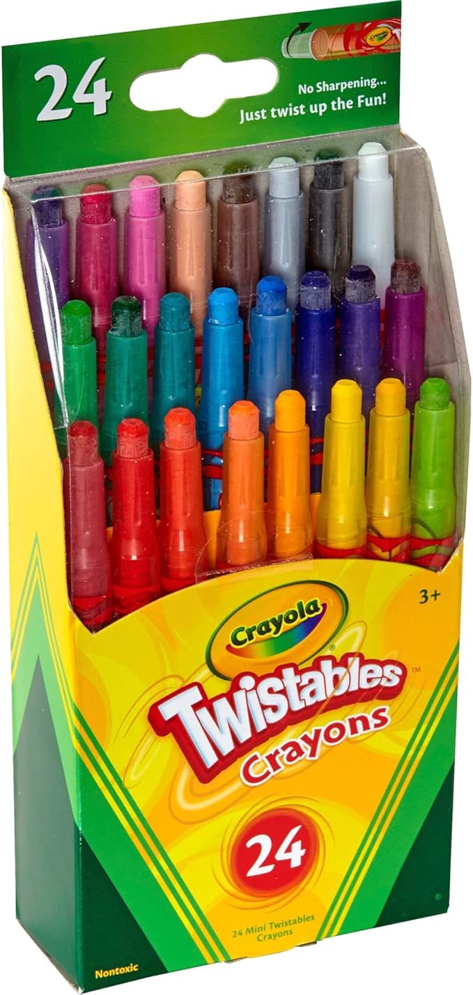 Crayola 52-9724 Mini Twistables Crayons 24 Piece Assortment
