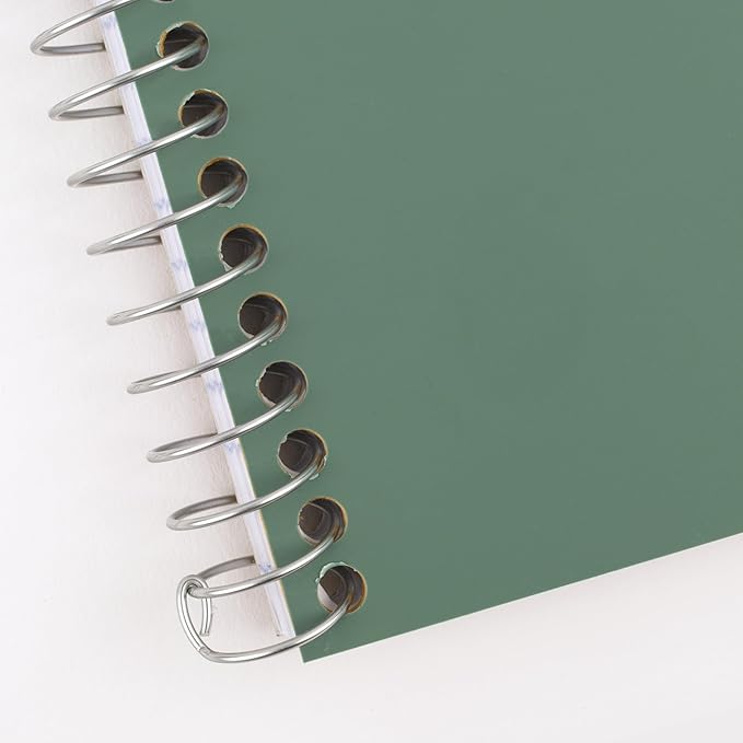 Five Star Spiral Notebook, 2 Subject, College Ruled Paper, 6" x 9-1/2", 80 Sheets, Fights Ink Bleed, Water Resistant Cover, Seaglass Green (840029CH1-ECM)