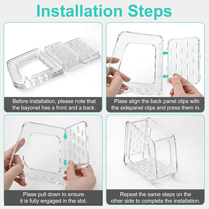 6 Pack Acrylic Magazine File Holders, Clear Desk Organizer and Storage Bins Holding Clear Bookend File Sorter, Desktop File Organizer, Magazine Holder Rack for Classroom, Home, and Office