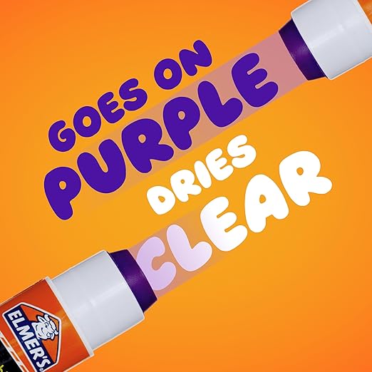 Elmer's Glue Sticks Combo Pack, BlooStick Buddies & Disappearing Purple, 6 Grams, 12 Count - Kids School Supplies, Arts & Crafts, #1 Teacher Brand