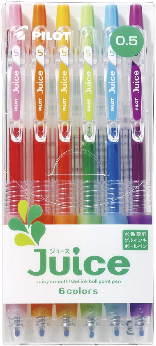 Pilot Juice Gel Ink Pen-0.5 mm-6color Standard