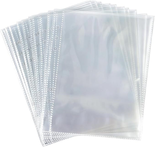 5-in-1 Sticker Organizer Sticker Collecting Book Reusable A5 Storage Binder Display Single-Pocket Pages,20 PCS