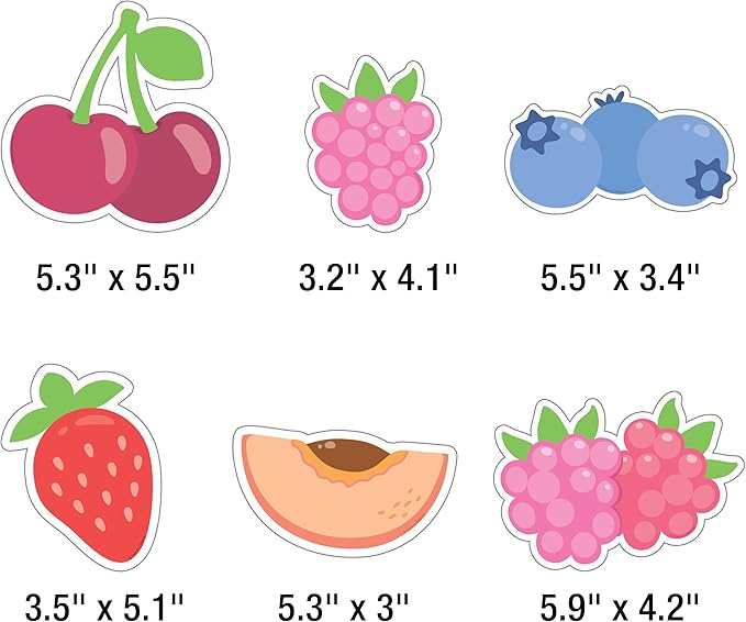 Carson Dellosa Learning Is Our Jam 47pc Bundle Bulletin Board Set, Colorful Cardstock Banner, Fruit Name Labels, Farmers Market Theme Decorations for Homeschool and Classroom Decor