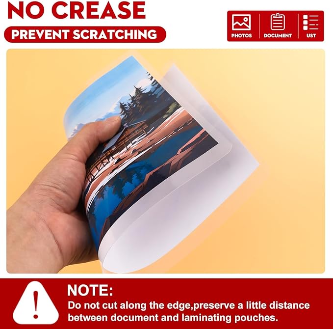 CAREGY Thermal Laminating Pouches, 520 Pack 3 Mil, 9 x 11.5 Inches Laminating Sheets Paper for Laminator, Clear, Letter Size, Office and School Supplies