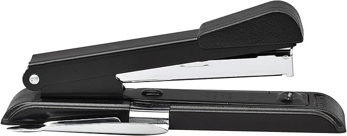 Bostitch Office B8 PowerCrown Travel & Desktop Stapler, 30 Sheet Capacity, Durable Metal, Black.